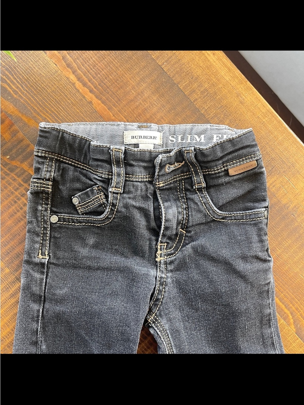 Burberry Black Grey Slim Jeans